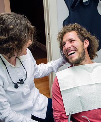 Dr. Komarovskaya with patient