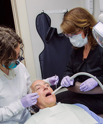 Dr. Komarovskaya with patient